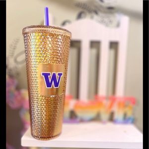 University of Washington purple and gold Starbucks studded Tumblr